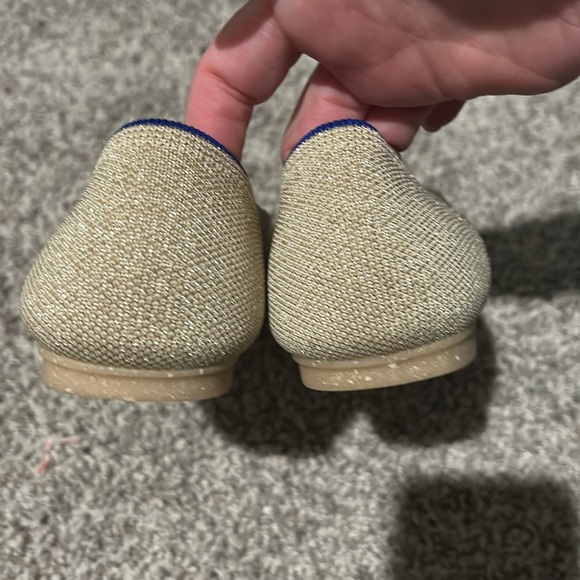 Metallic gold Rothy’s Flats - Picture 3 of 4